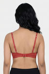 Zivame Padded Regular Wired Medium Coverage Tshirt Bra - Burnt Brick — thumbnail 2